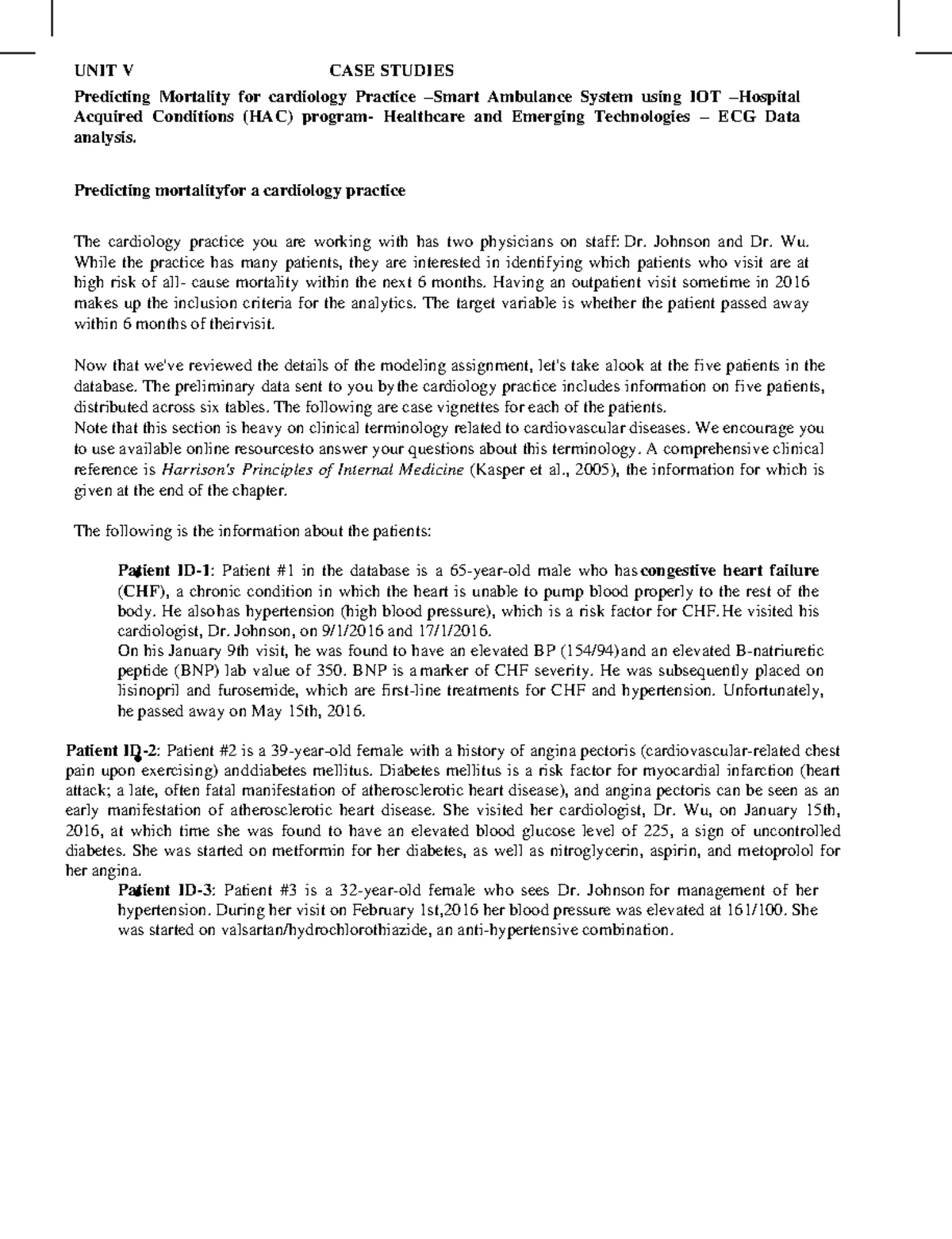 Unit 4 hca - Notes - UNIT IV HEALTHCARE AND DEEP LEARNING Introduction ...