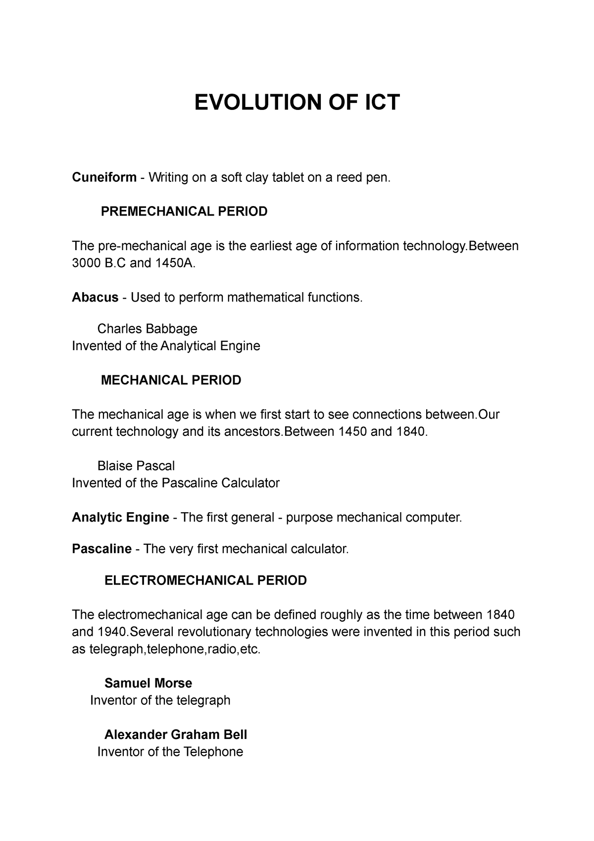 ict device essay