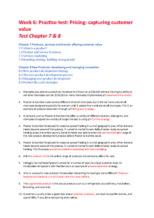 Chapter 5 QS - MARKETING CHAPTER 5 QUESTIONS (D)__ is never simple, yet ...