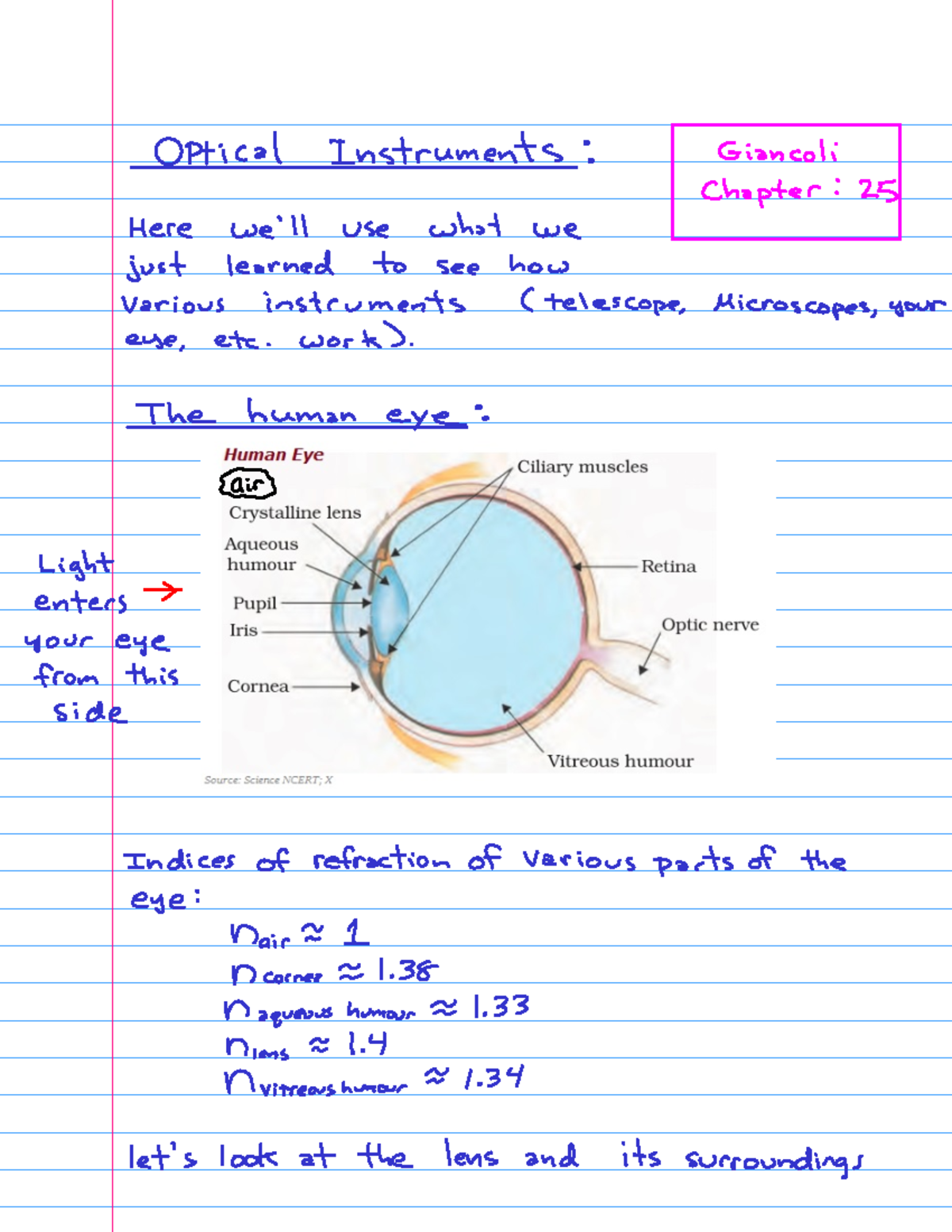 Lecture 6 - Images formed by refraction, optical instruments - PHYS 102 ...