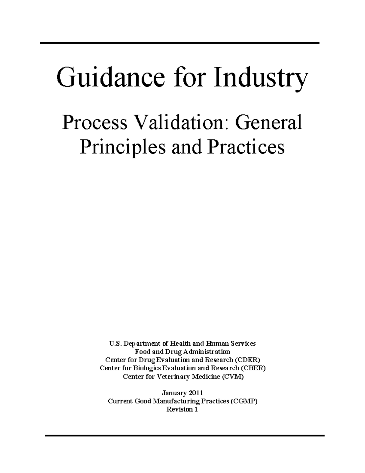 Process Validation General Principles and Practices - Guidance for ...