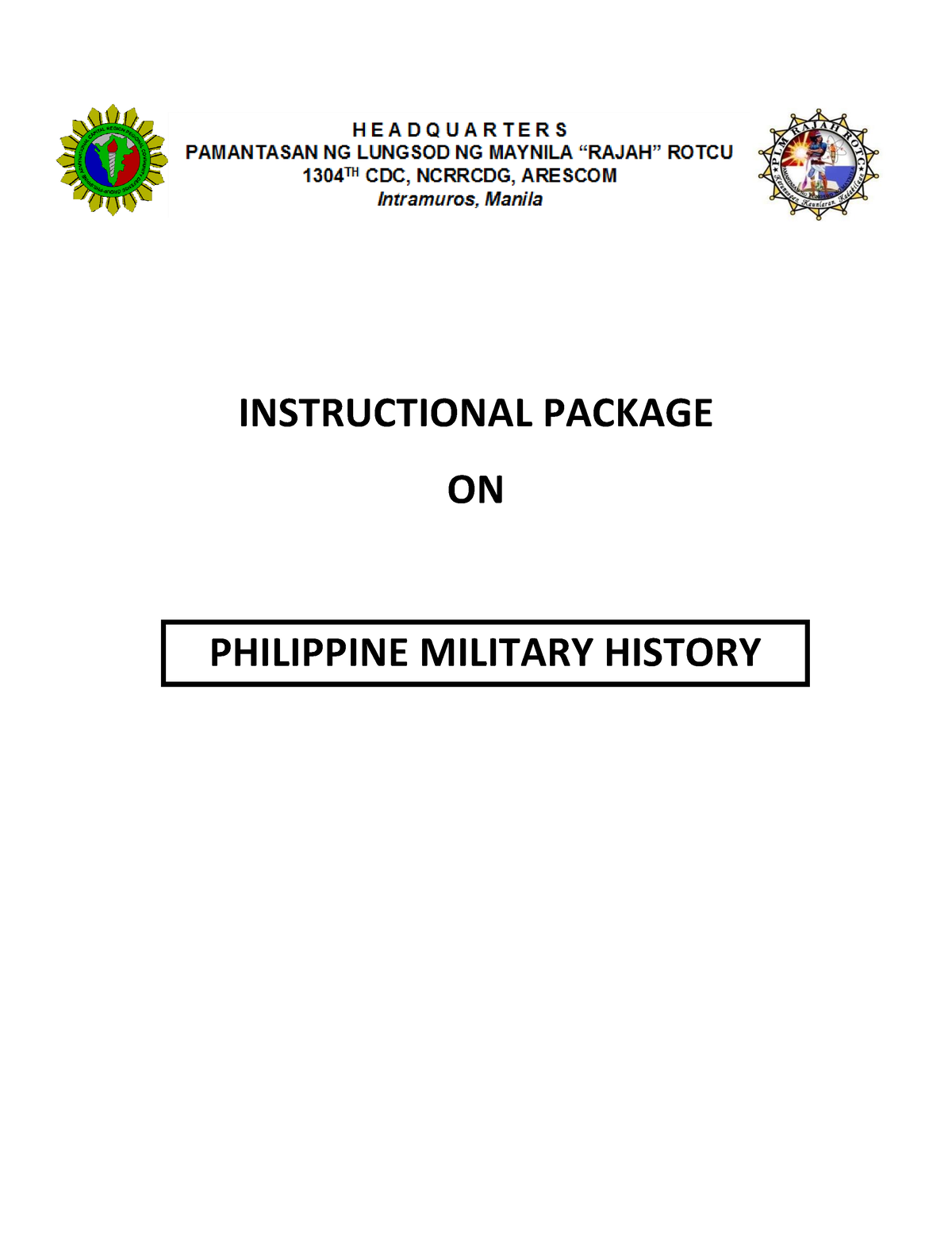 philippine military history essay 200 words tagalog