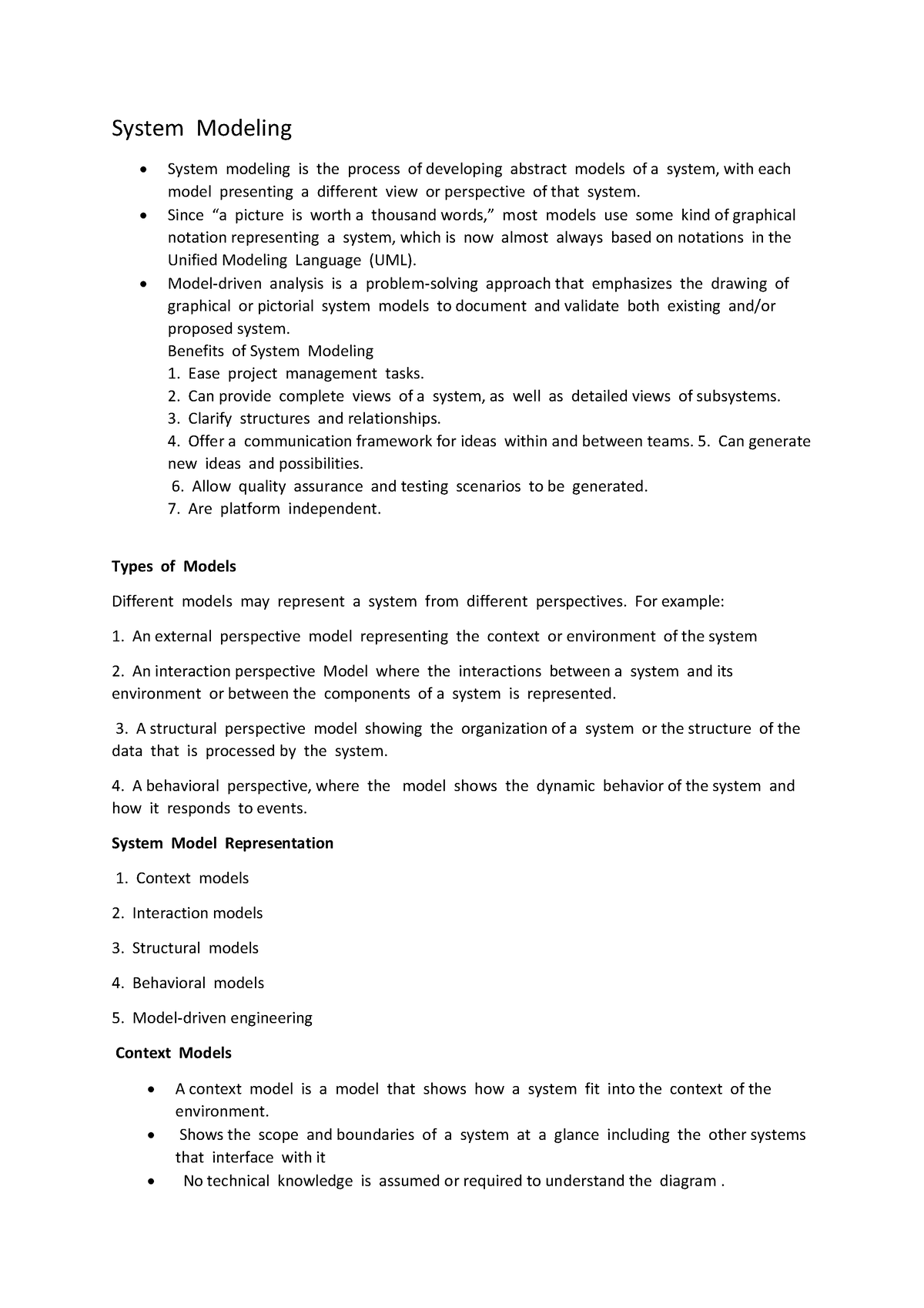 system modeling in software engineering - System Modeling System ...