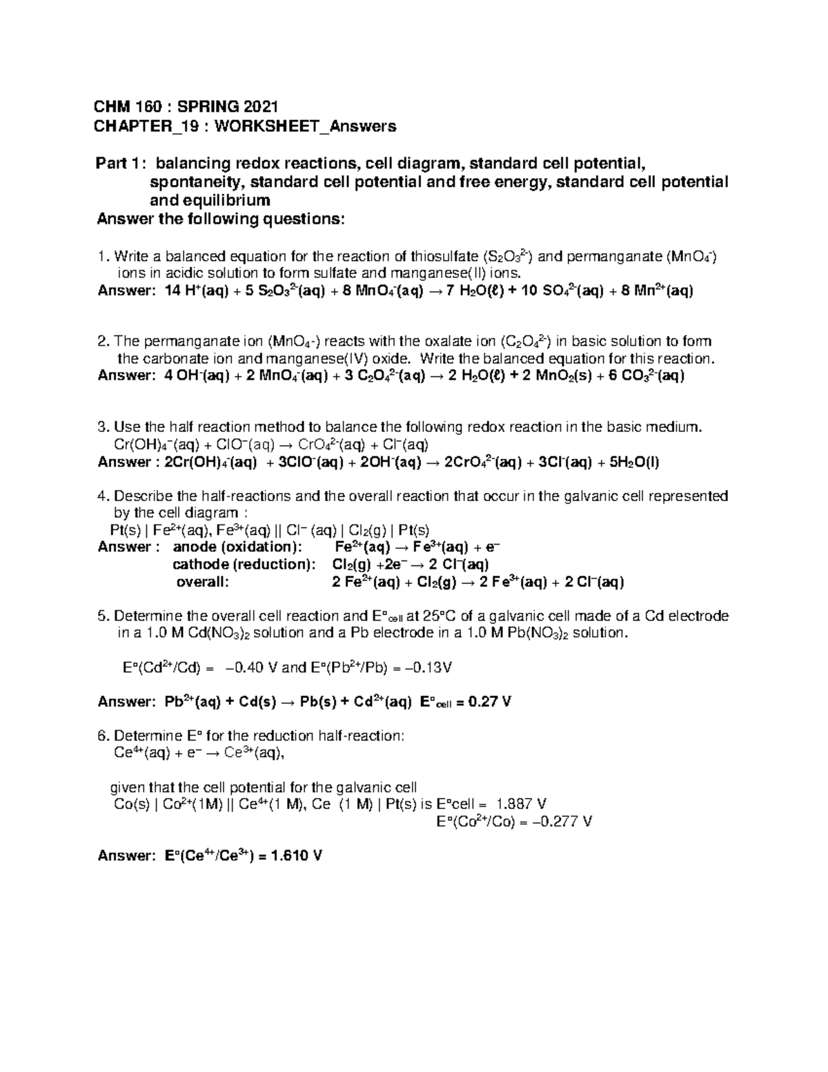 worksheet-ch-19-answers-chm-160-spring-2021-chapter-19-worksheet