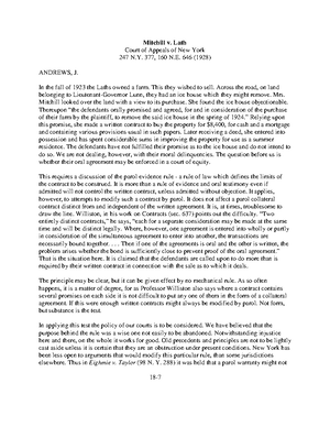 Peevyhouse v. Garland Coal Mining Co - B. Expectancy Damages Peevyhouse ...