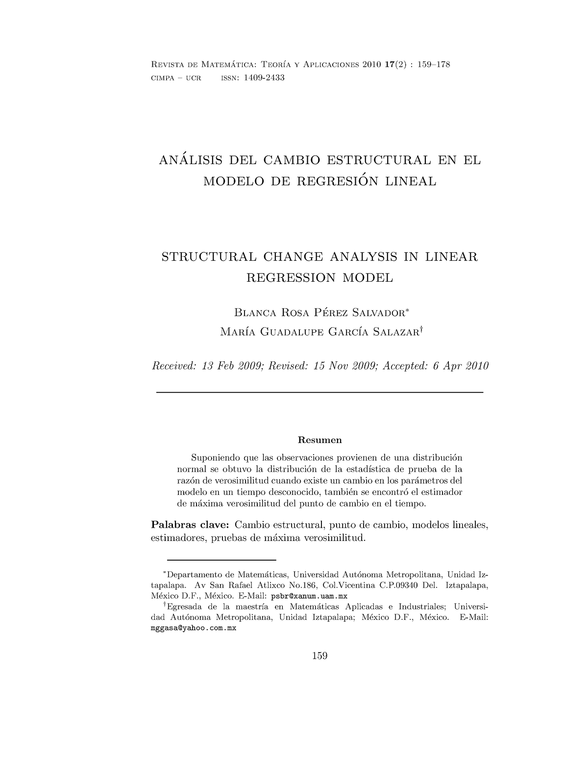 Dialnet-Analisis Del Cambio Estructural En El Modelo De Regresion L ...