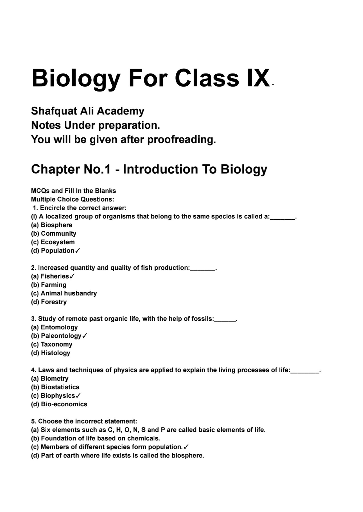 biology-class-9-mcqs-human-biology-studocu