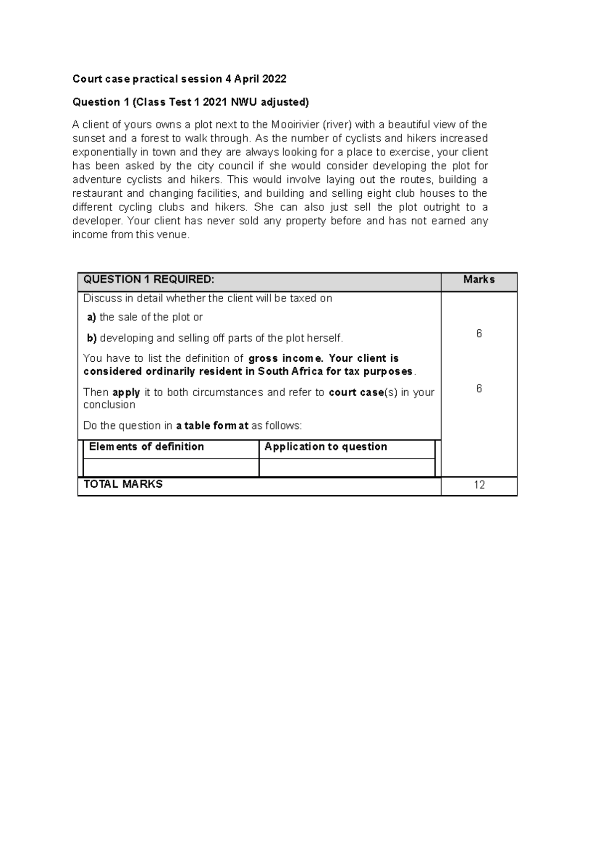 Court+case+practical+2023 - Court case practical session 4 April 2022 ...