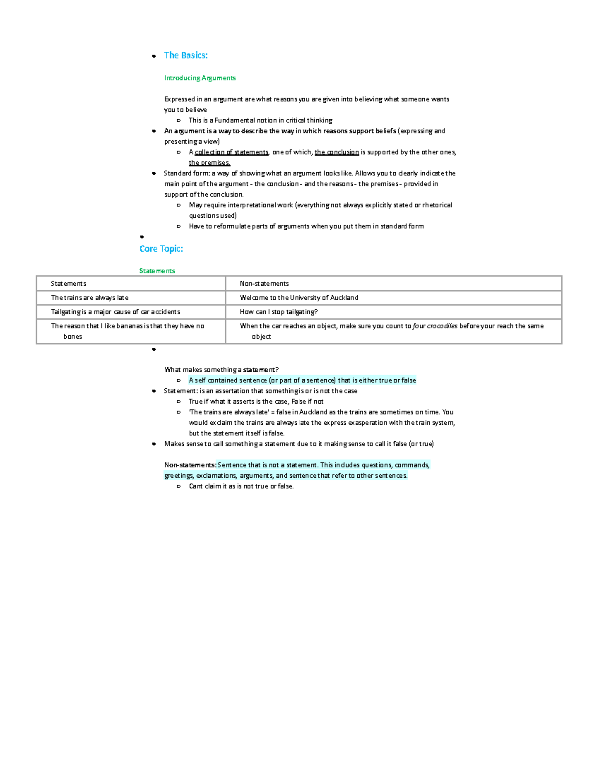 MOD 1 Groundwork - The Basics: Introducing Arguments Expressed in an ...