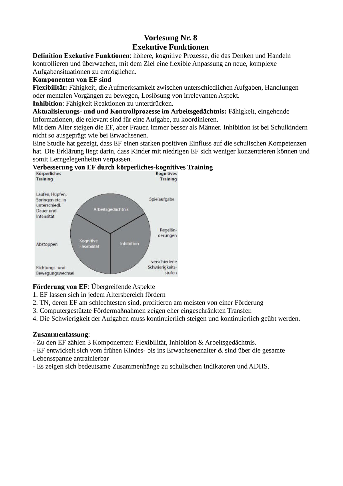 Exekutive Funktionen Arbeitsblätter
 Kogni Vorlesung Nr 8 Exekutive Funktionen Vorlesung Nr 8