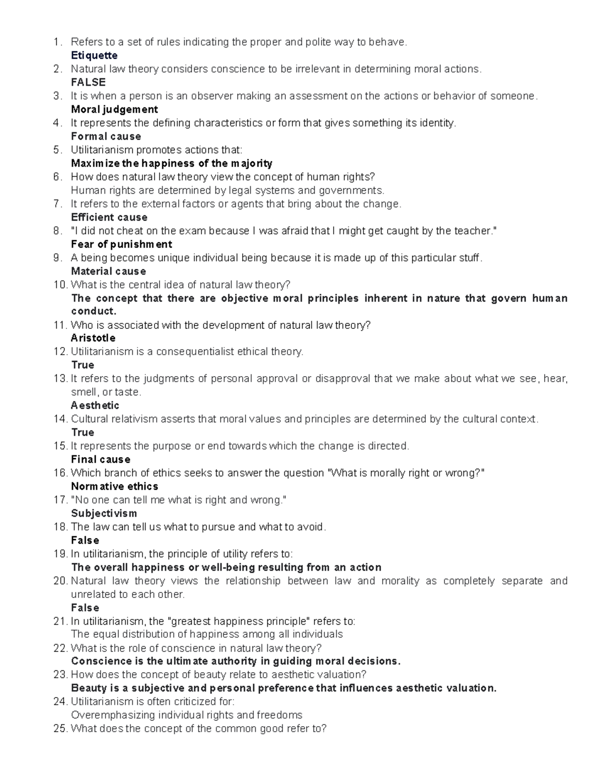 Ethics EXAM Summer - NONE - salud mental psiquiatria - Studocu