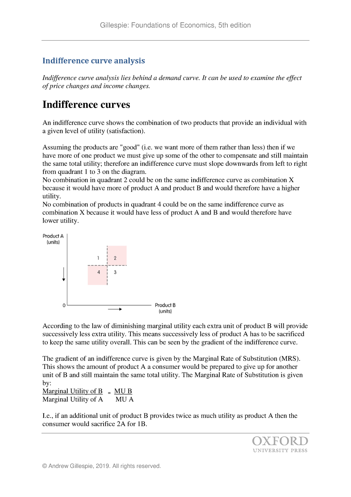 Gillespie 5e Advancedmaterial Indifference Ch03 - Indifference Curve ...