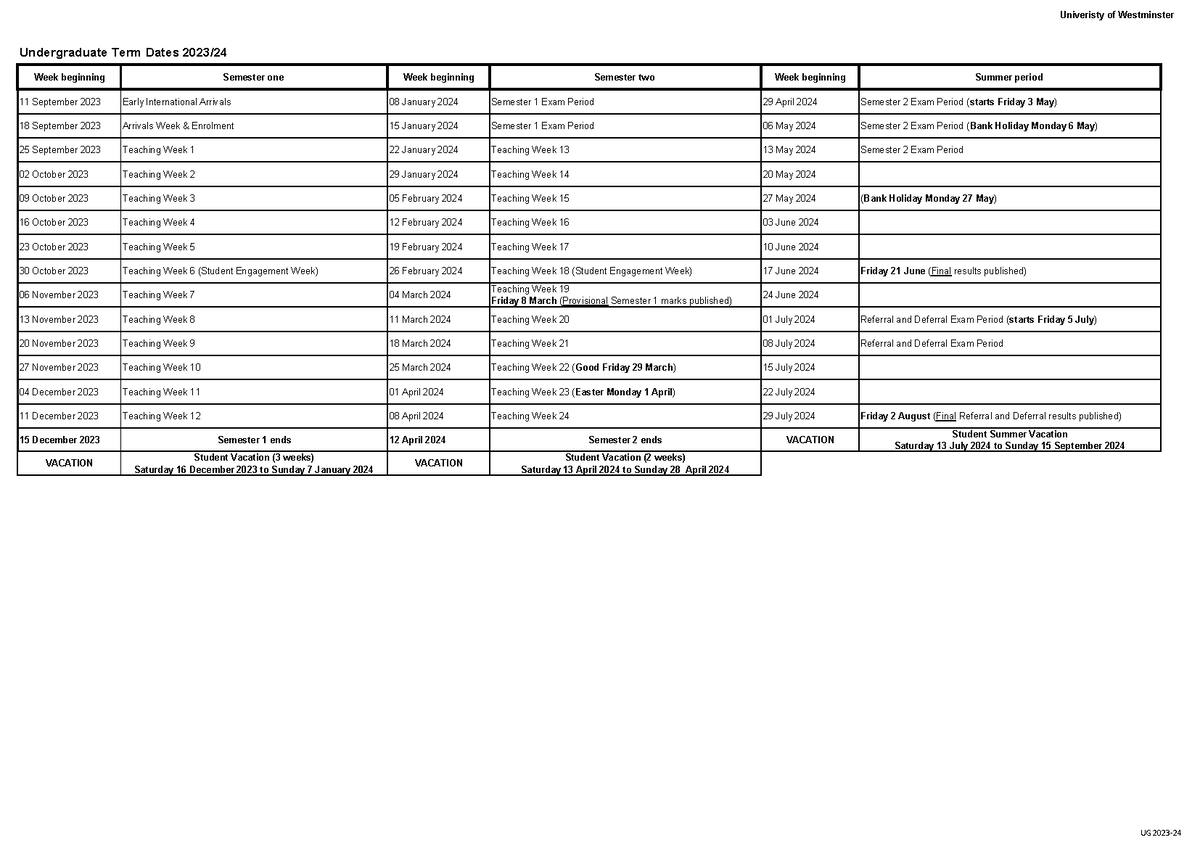 University Term Dates 2023 24 Uk Leicester