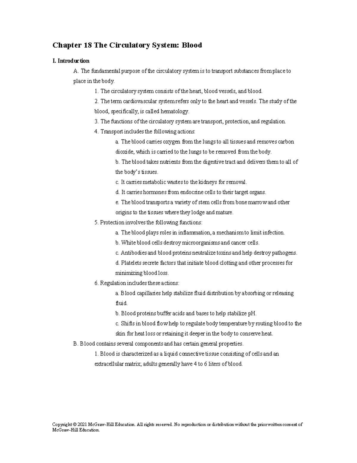 Chapter Notes 5 - Copyright © 2021 McGraw-Hill Education. All rights ...