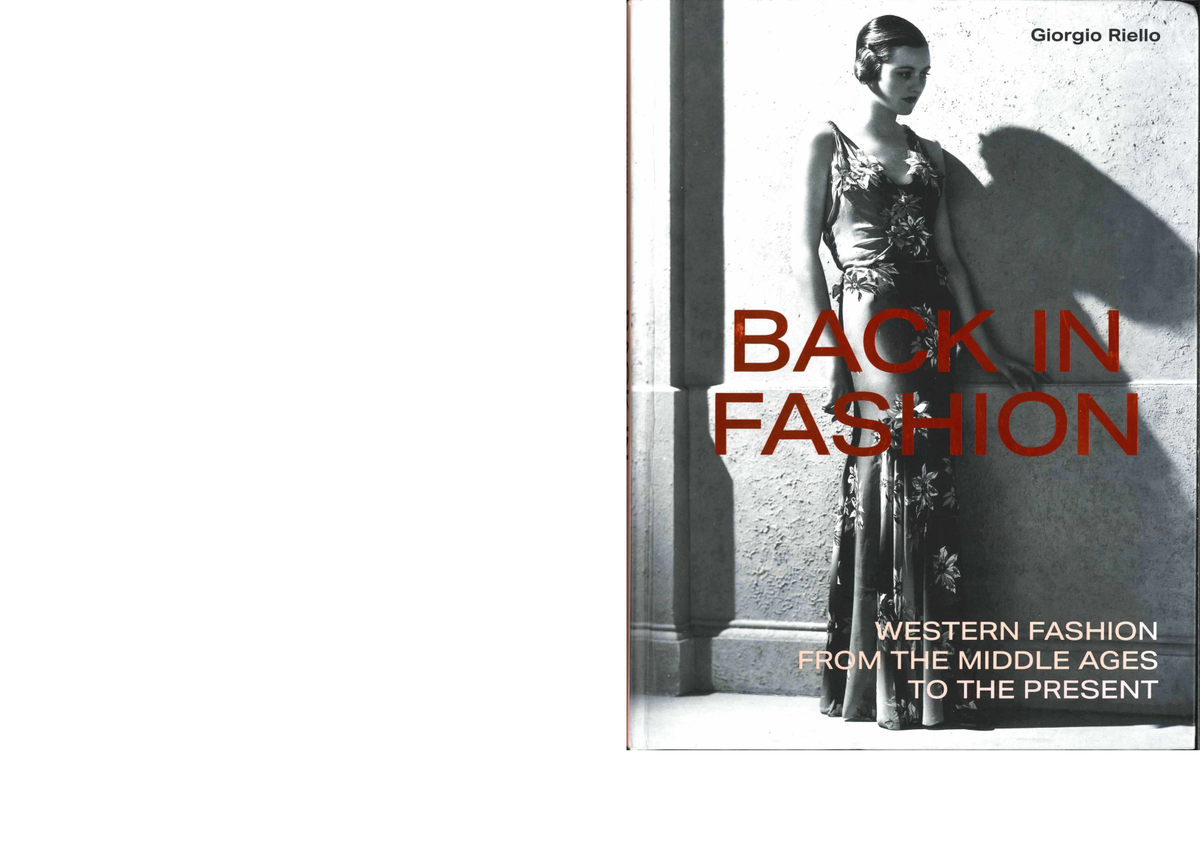 Riello - Back in Fashion - Preface - Introduction - Giorgio Riellp ...