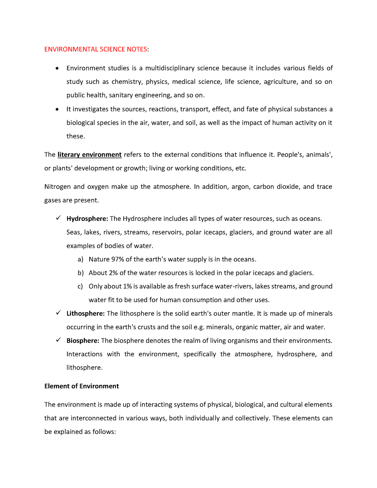 environmental science thesis topics pdf