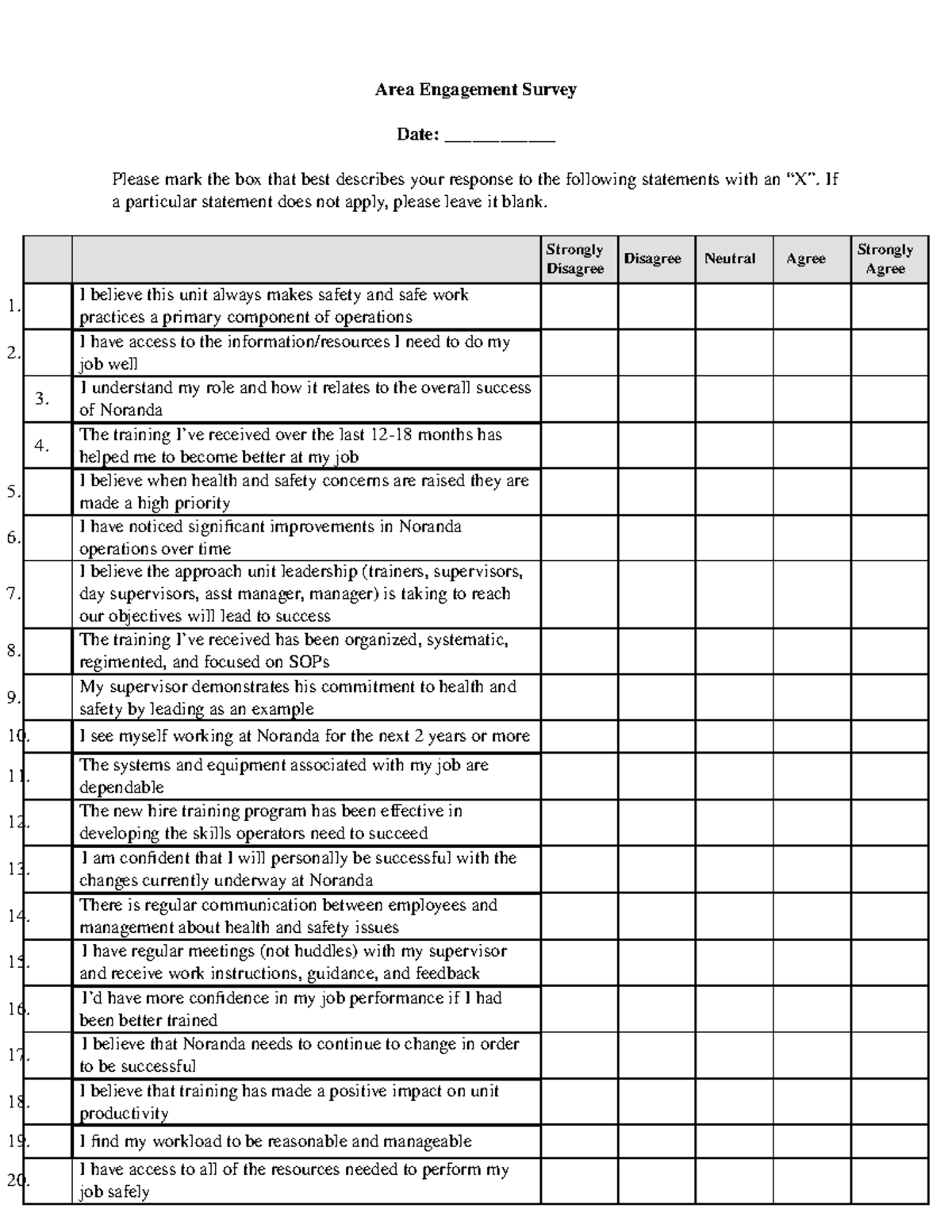 Engagement Survey Form - Final - Mill3 - Rpcc - Studocu