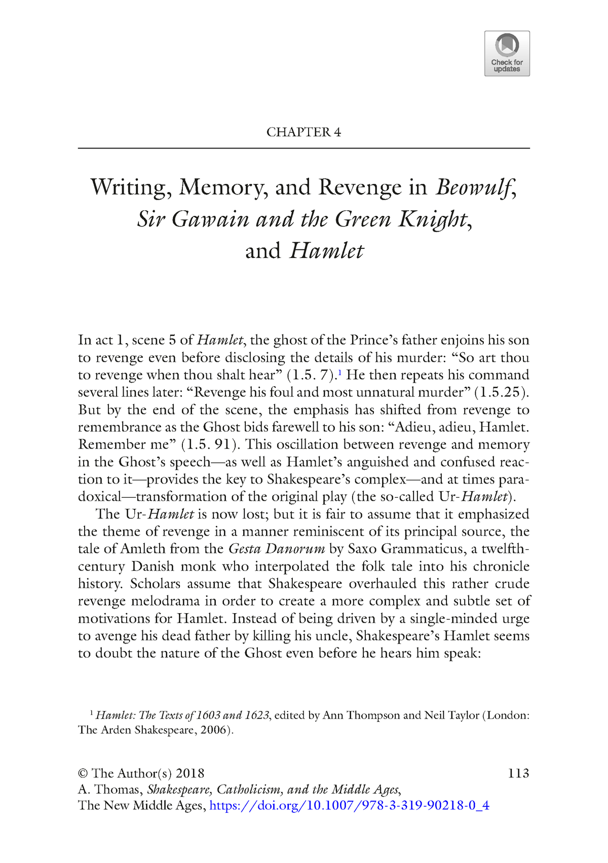 beowulf revenge essay
