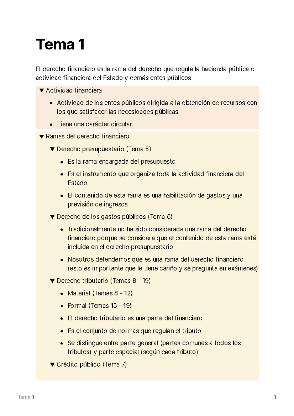 Tema 1 - Apuntes - Tema Ԇ Ԇ Tema 1 El Derecho Financiero Es La Rama Del ...