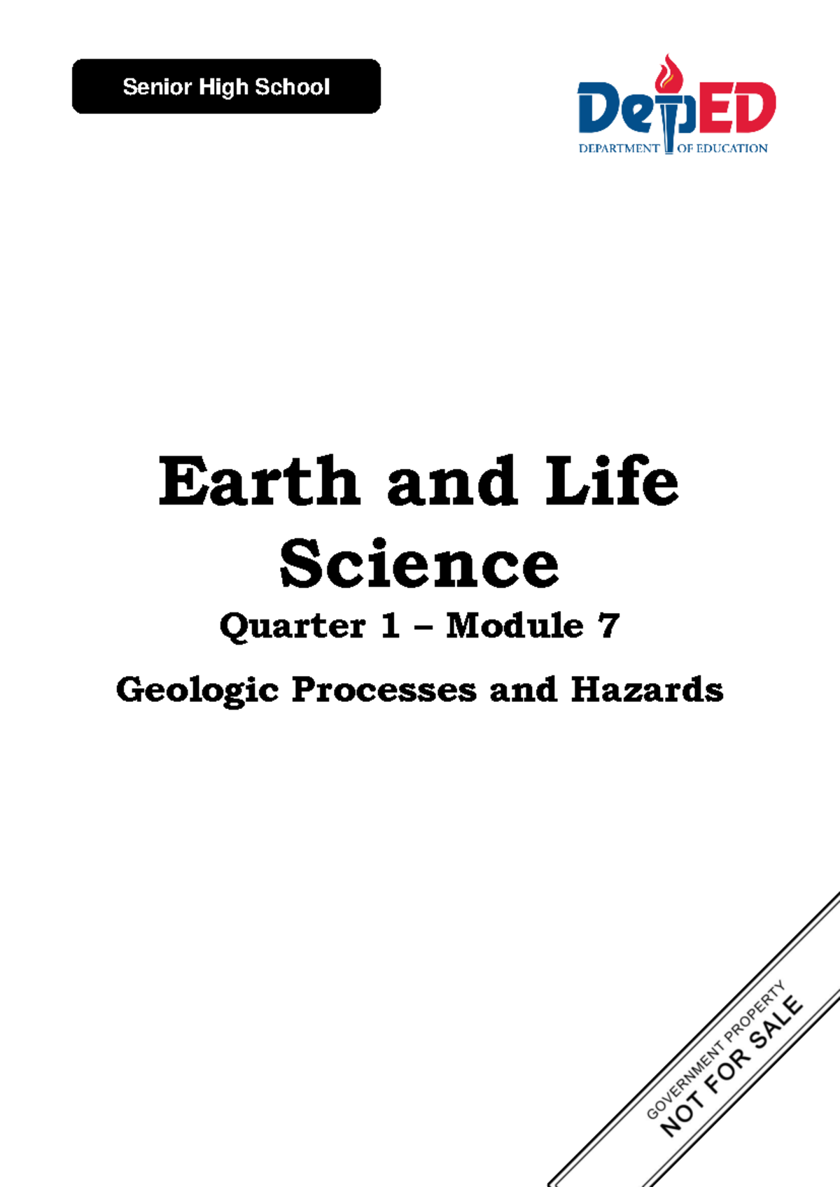 7 Q1 Earth and Life Science - Earth and Life Science Quarter 1 – Module ...
