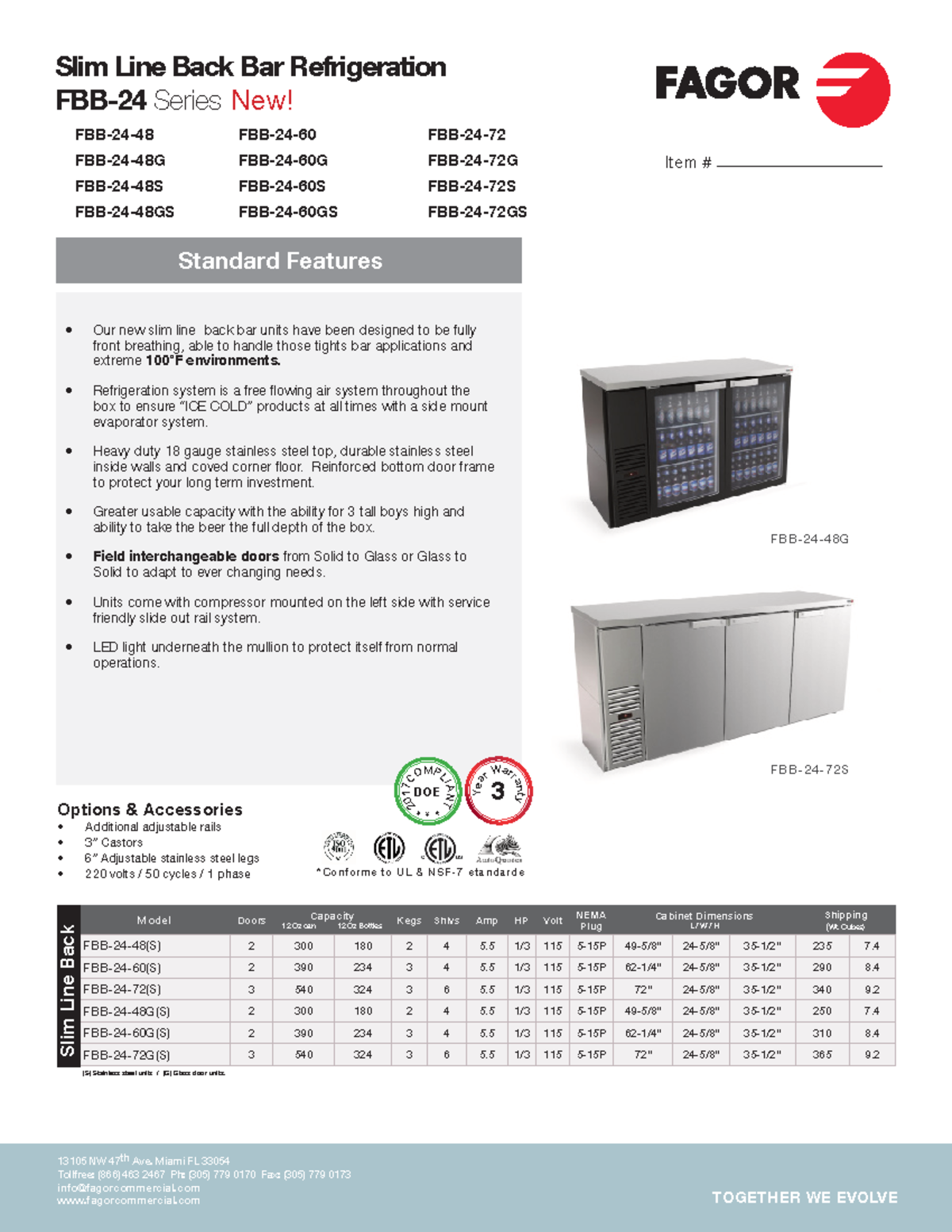 FBB 24 72 SG - Es el manual de revisión y reparación - Slim Line Back ...