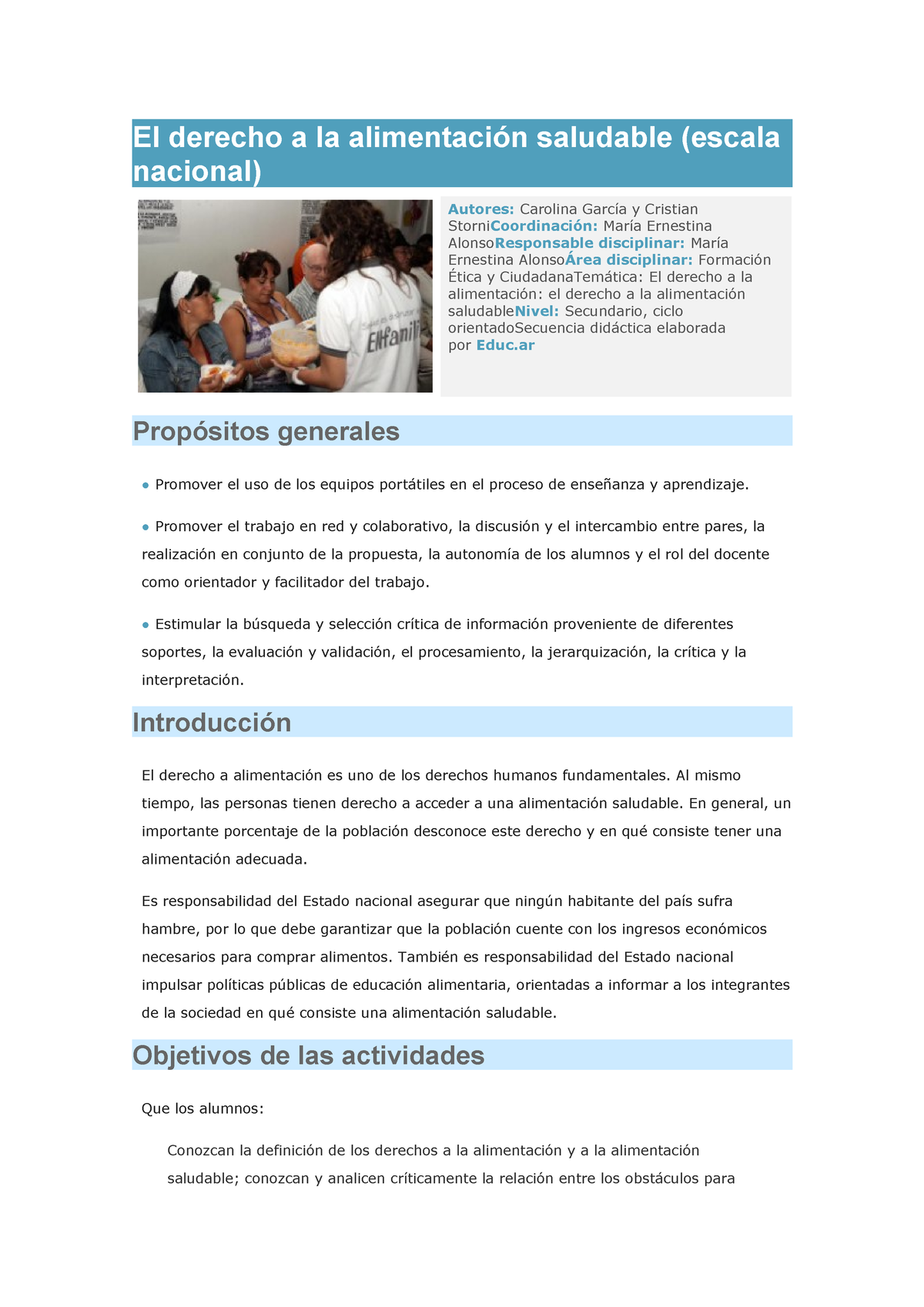 El Derecho A La Alimentación Saludable - El Derecho A La Alimentación ...