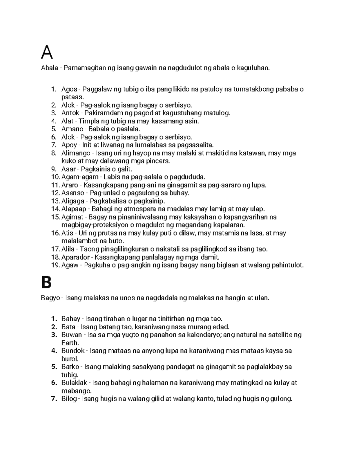 Dictionary - Summary BACHELOR OF EDUCATION IN Mathematics - A Abala ...
