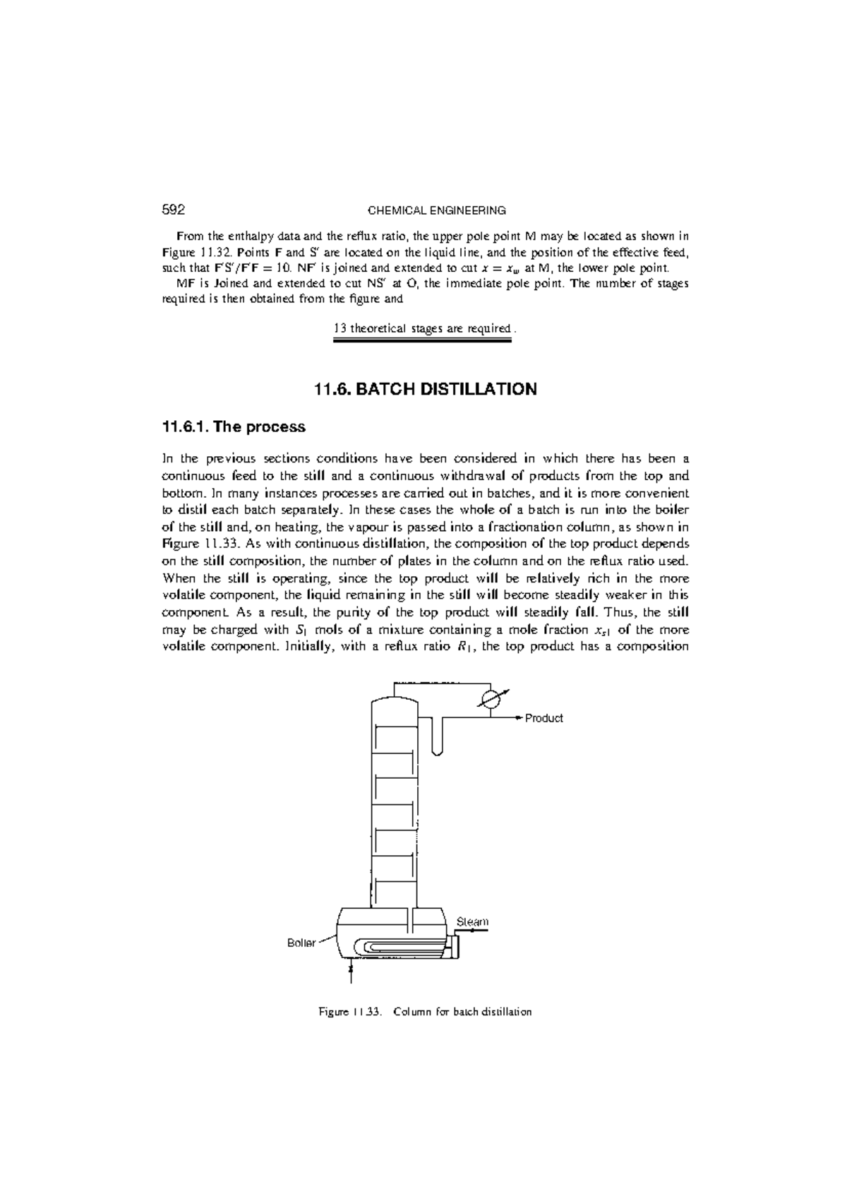 Distillation questions - 592 CHEMICAL ENGINEERING From the enthalpy ...