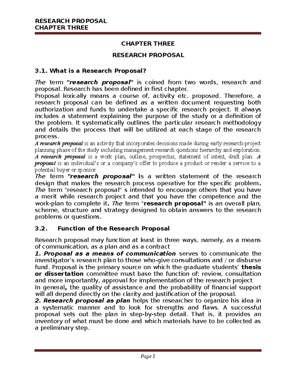 research proposal undergraduate