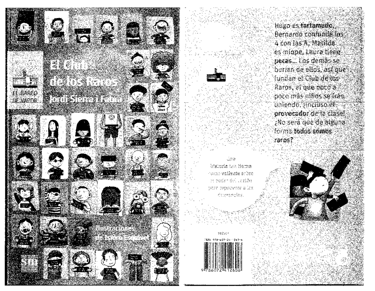 EL CLUB DE LOS Raros. Jordi Sierra rotated - Lenguaje y Comunicación I