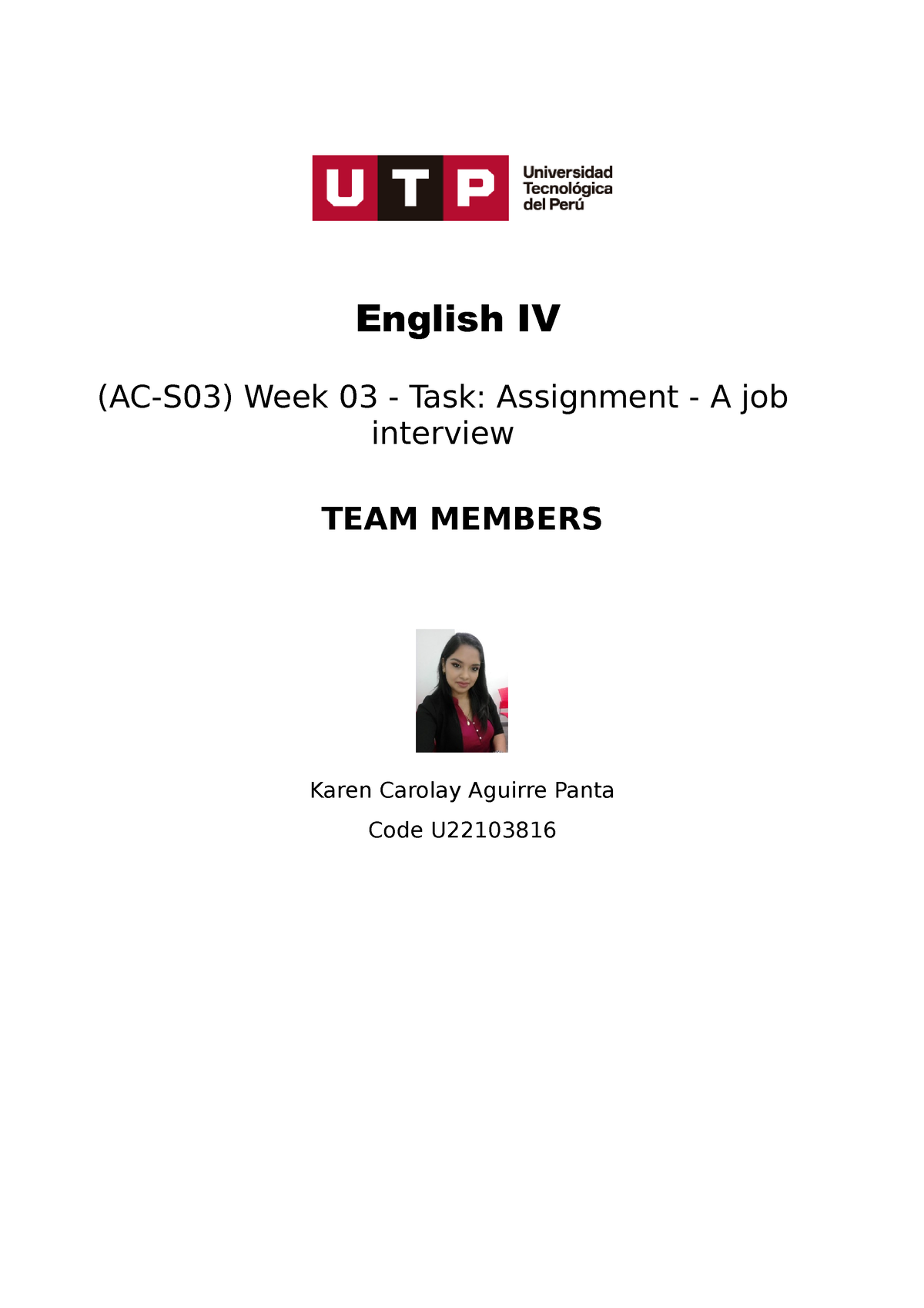 (ac s03) week 03 task assignment a job interview