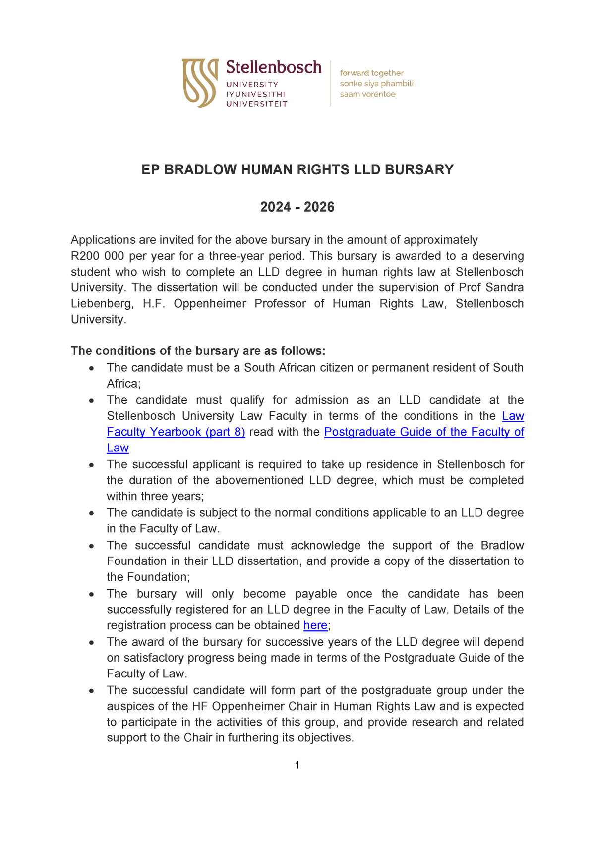 EP Bradlow Human Rights LLD Bursary 2024 Final 1 EP BRADLOW HUMAN   Thumb 1200 1697 