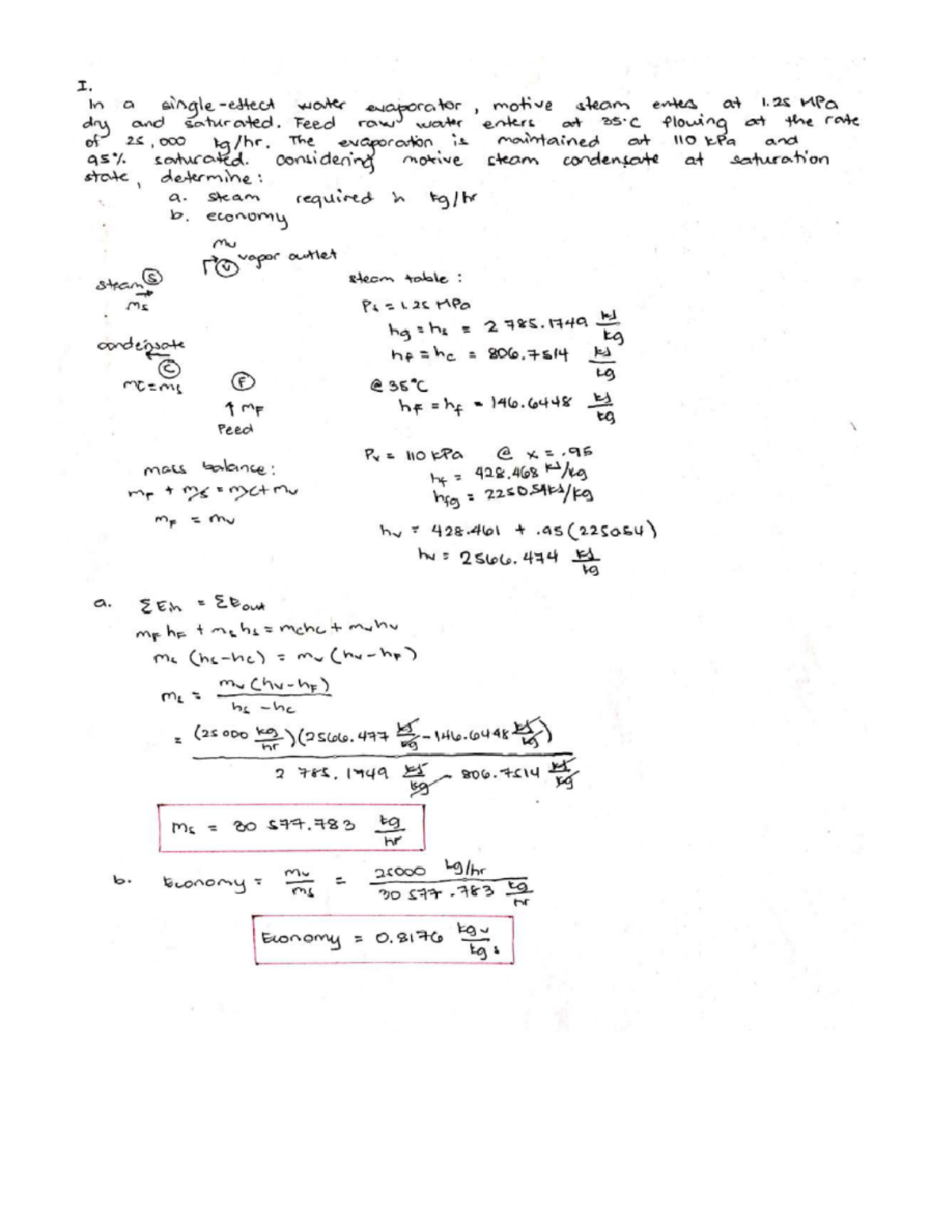 Water Evaporator Solved Problem - Mechanical Engineering - Studocu