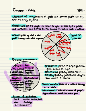 Chapter 15 Notes - Chapter 15 finance: acquires and manages funds ...