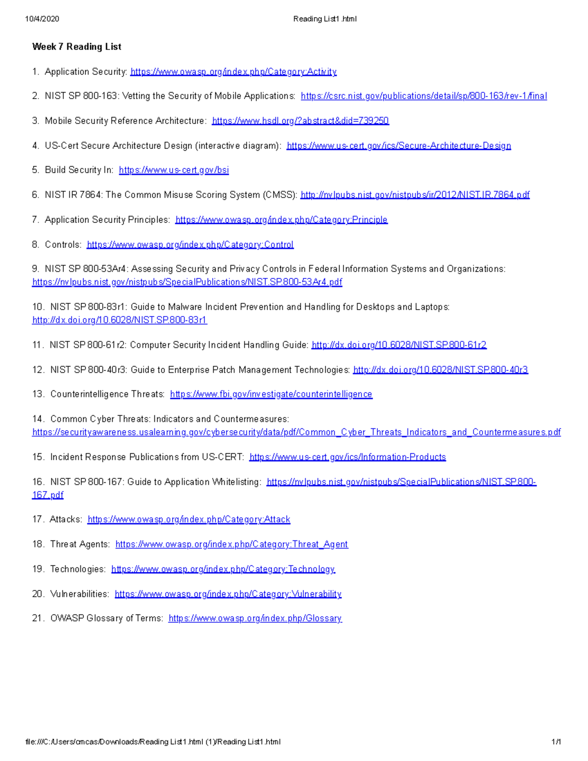 Week 7 Reading Activities - 10/4/2020 Reading List1 file:///C:/Users ...