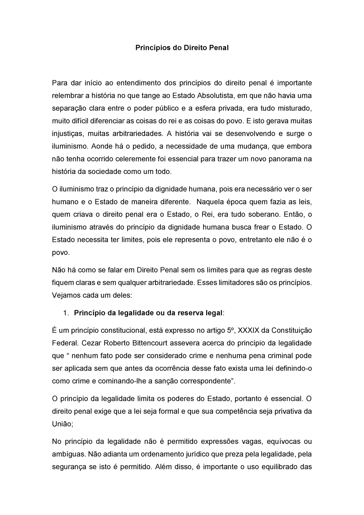 Princípios Do Direito Penal - Princípios Do Direito Penal Para Dar ...