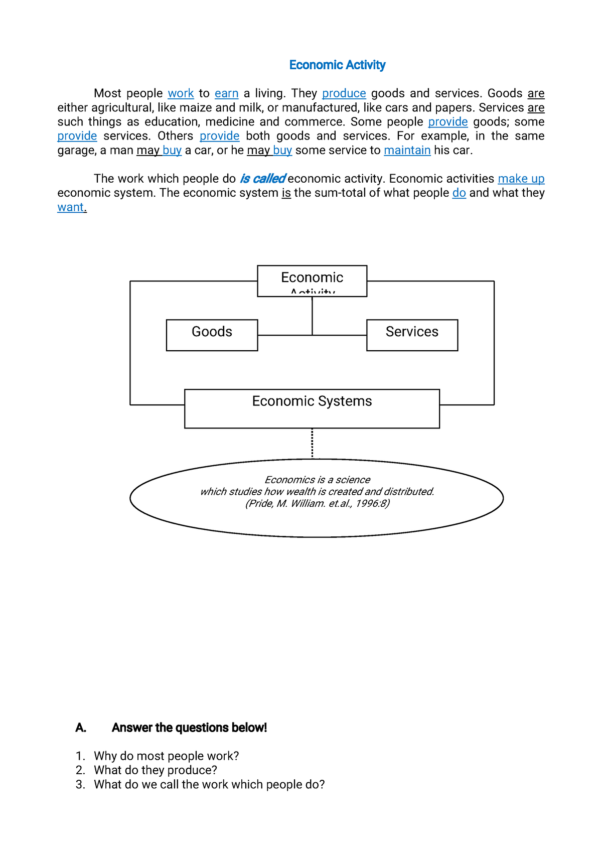 assignment problems and the location of economic activities