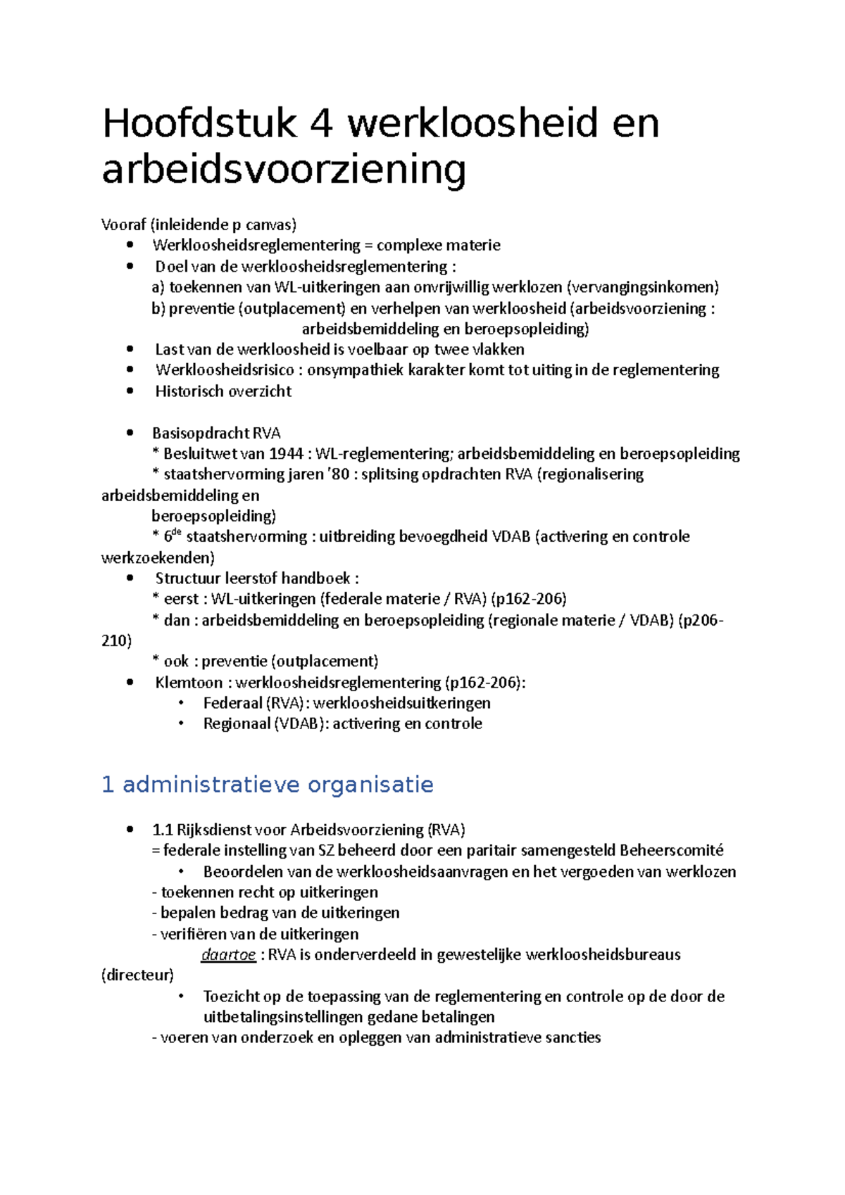 Begrippenlijst-sociaal-zekerheidsrecht - Hoofdstuk 4 Werkloosheid En ...