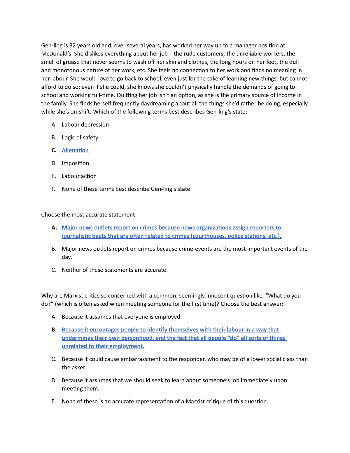 MDSA01 Midterm Sample Questions with Answers - Fall 2021 - Khoqand ...