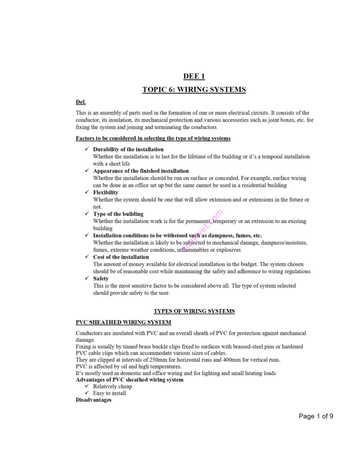 Wiring systems - electrical and eectronics engineering ...