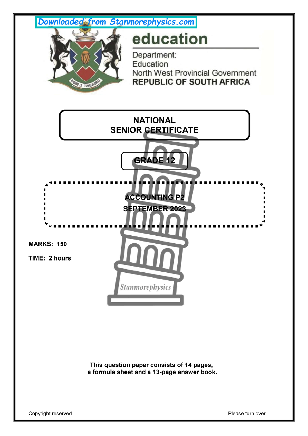 accounting grade 12 case study term 3 2022 memorandum