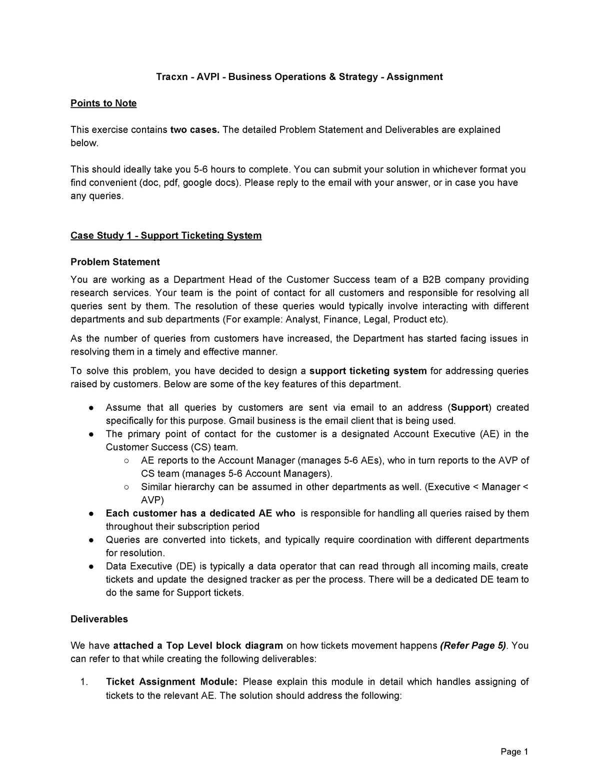 tracxn assignment answers