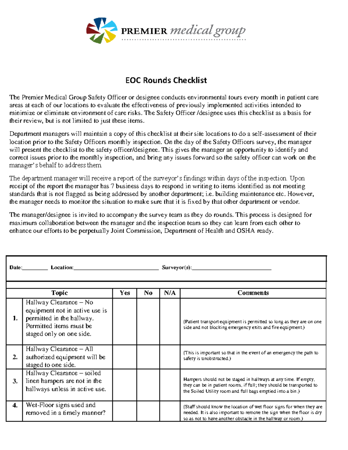 Ejemplo lista de verificación rondas de seguridad - EOC Rounds ...