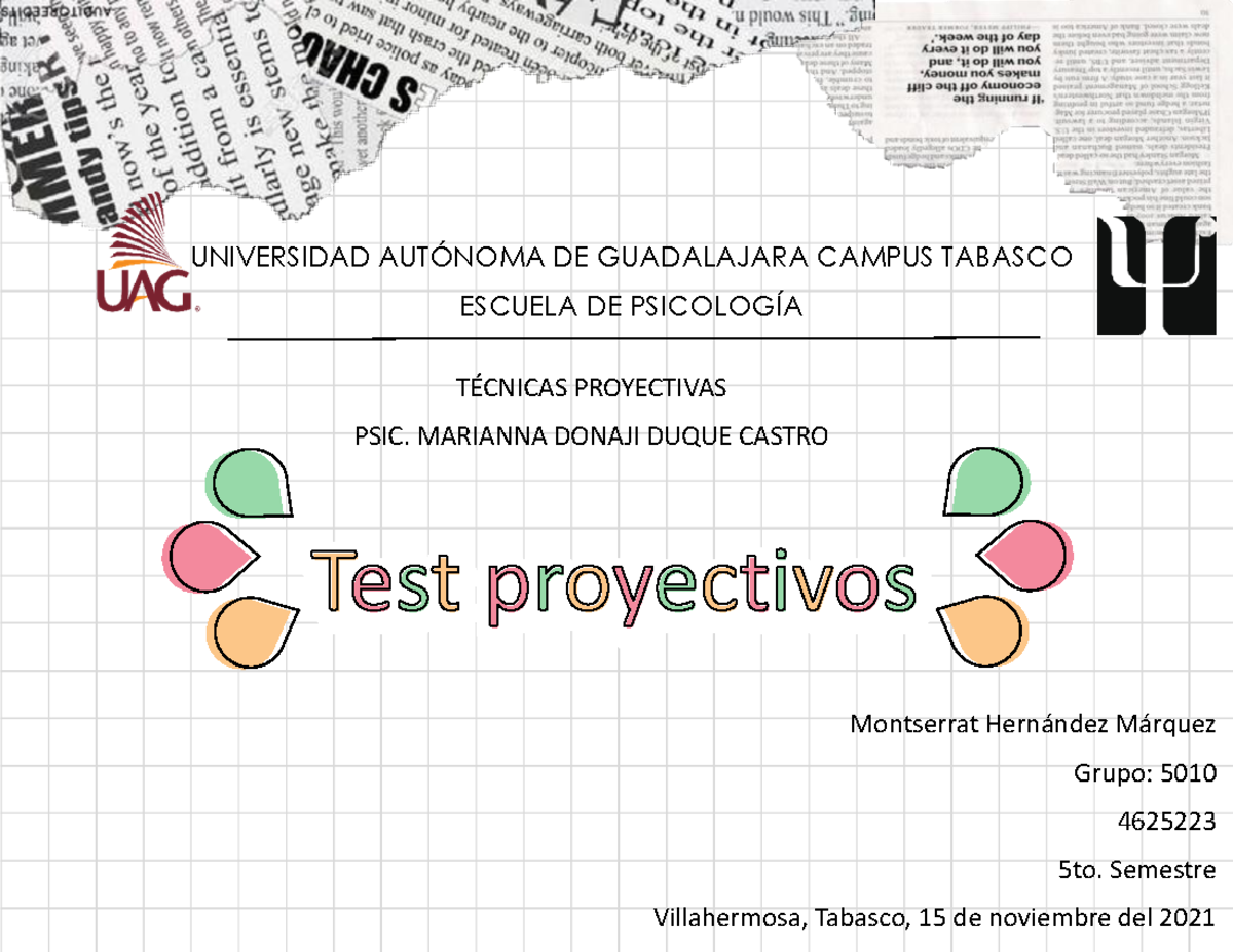 Cuadro Comparativo de los test proyectivos Técnicas proyectivas UAG Studocu Cuadro Comparativo de los test proyectivos Técnicas proyectivas UAG Studocu