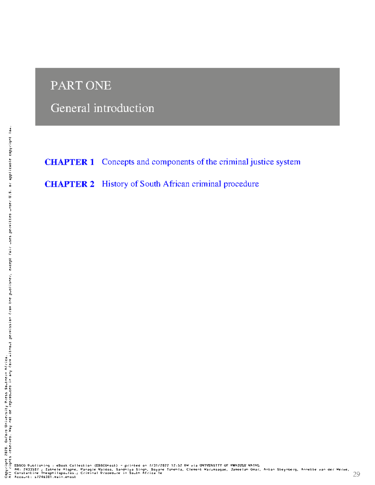 Intro to Crim Proc - 29 CHAPTER 2 CHAPTER 1 PART ONE General ...