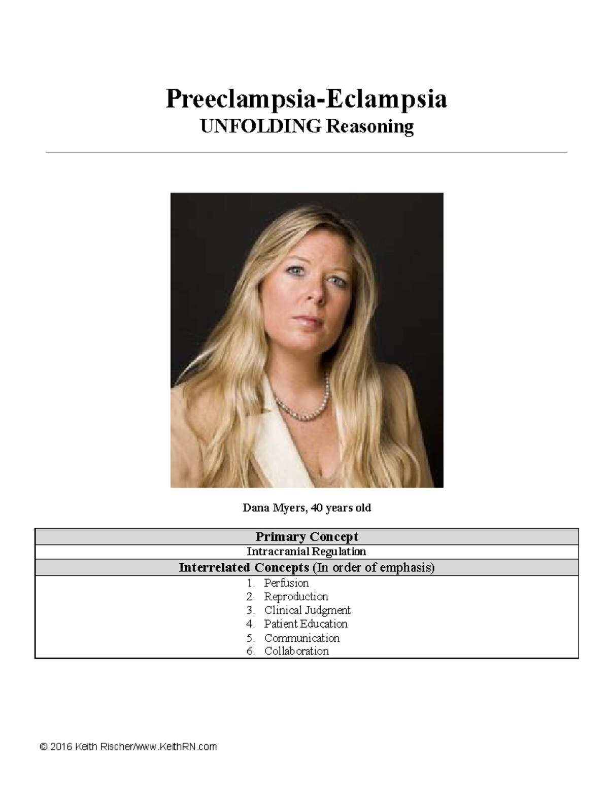 case study for pre eclampsia