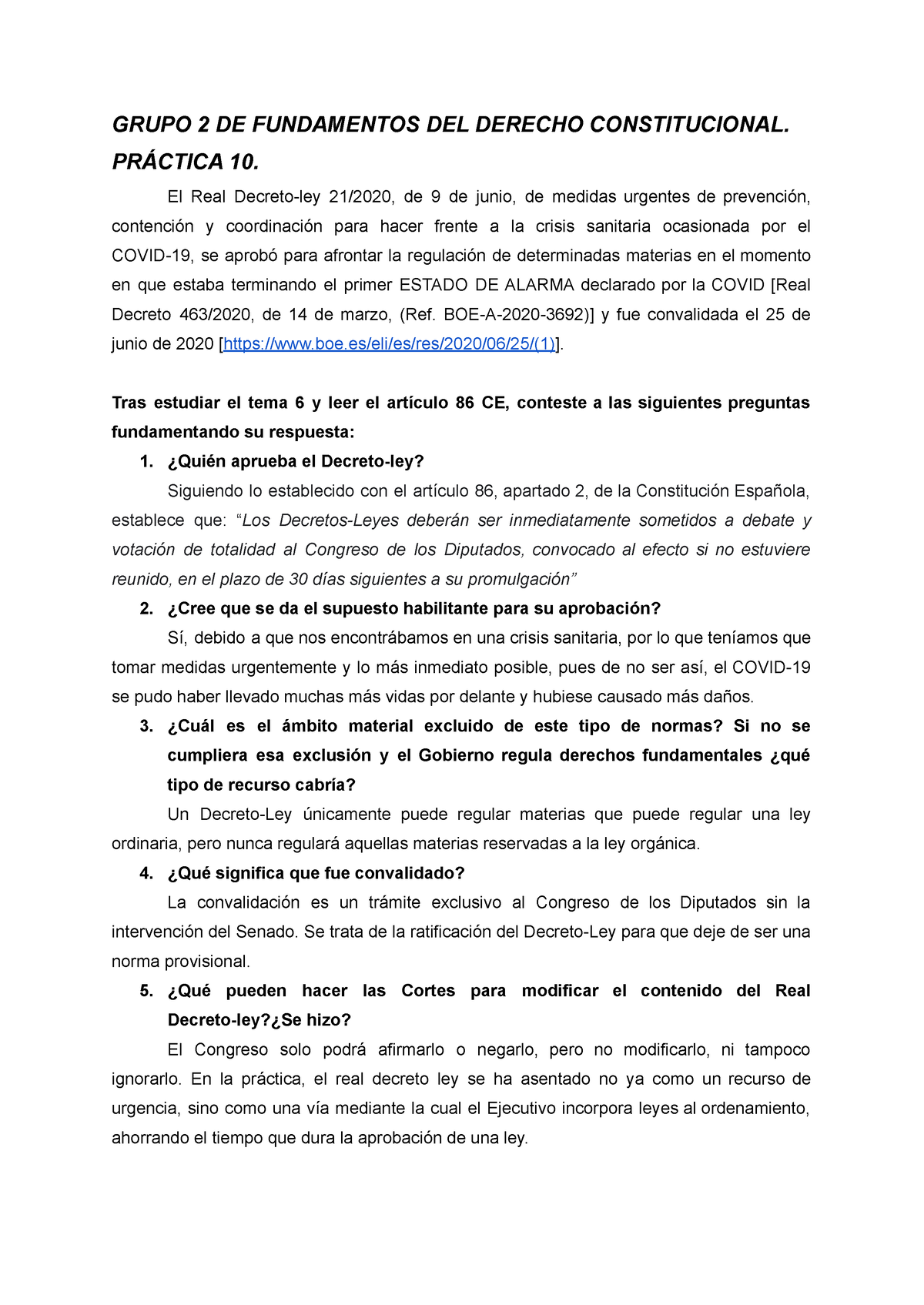 Práctica 10 - Fundamentos DE Derecho Constitucional - GRUPO 2 DE ...