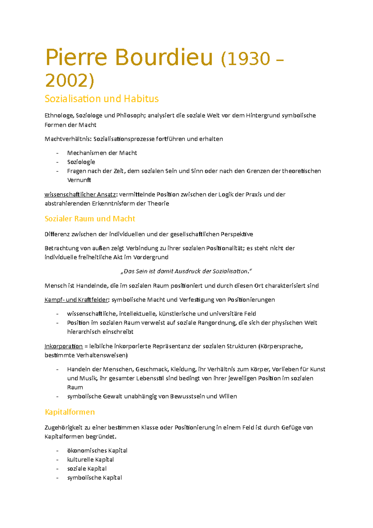 Pierre Bourdieu Pädagogik Zsmfassung Pierre Bourdieu (1930 2002