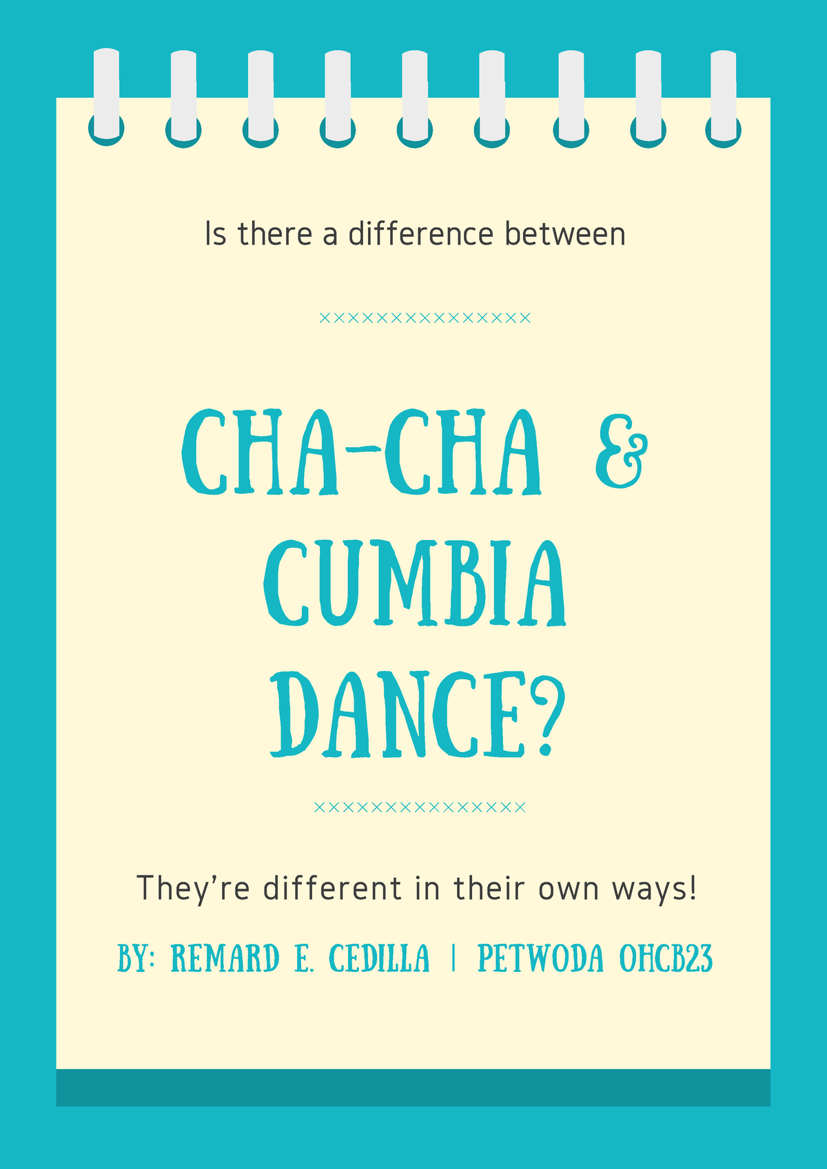 Comparative Analysis Petwoda Cedilla - physical activities - Mapúa ...