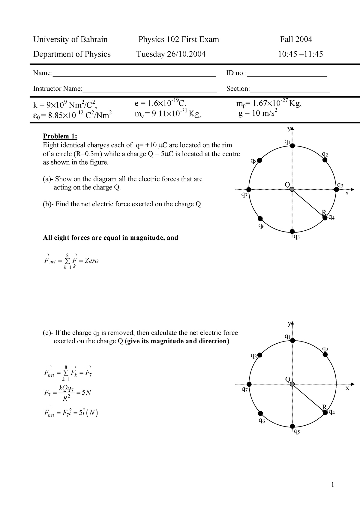 Test One Phys 102 04 Phycs 101 Studocu